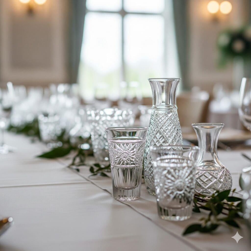 Vintage Crystal Bud Vase Rental